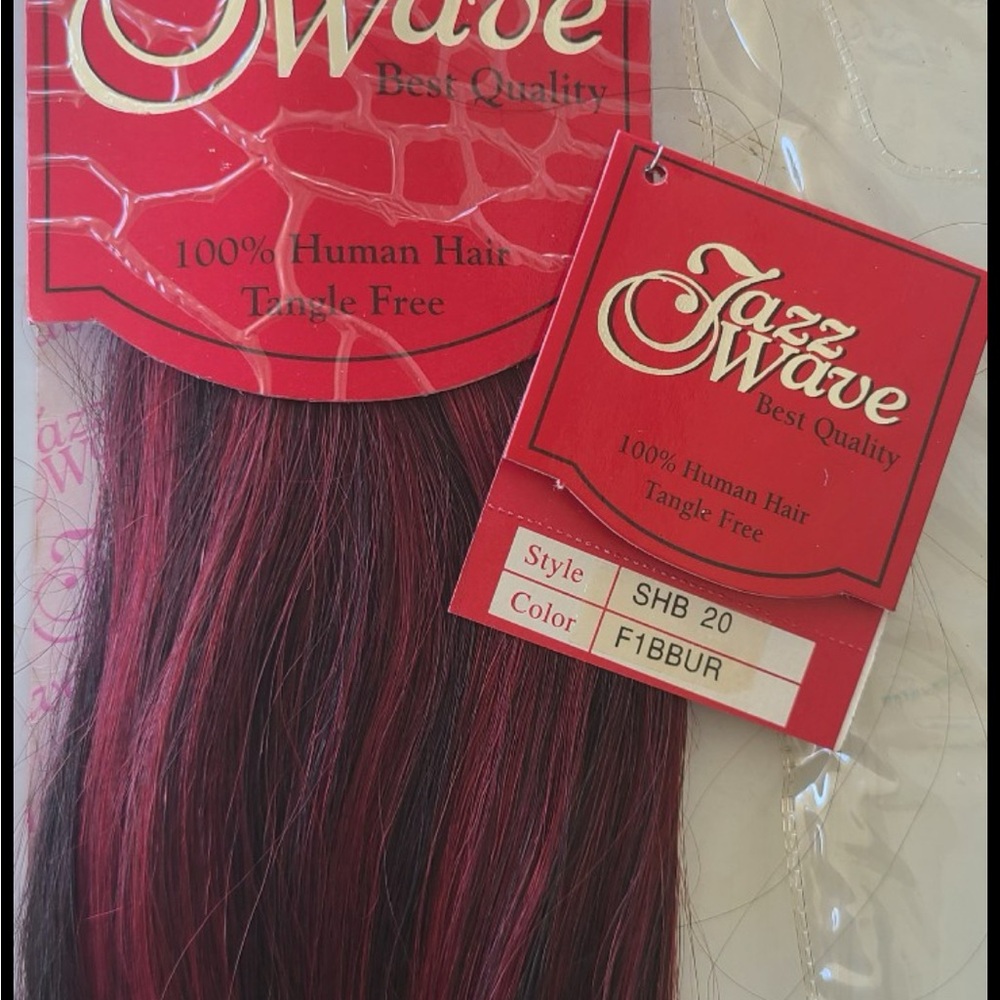 Real dark brown & Red Hair Extension’s new